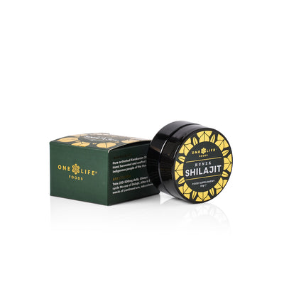 Pure Hunza Shilajit resin 25g rich in fulvic compounds and trace minerals