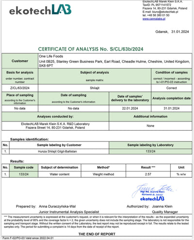 Pure Hunza Shilajit Resin