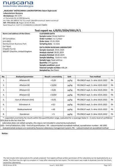 Pure Kashmiri Shilajit Resin