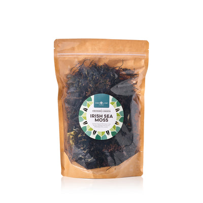 Wild Irish Sea Moss (Chondrus crispus) 100g dried Atlantic sea moss pouch