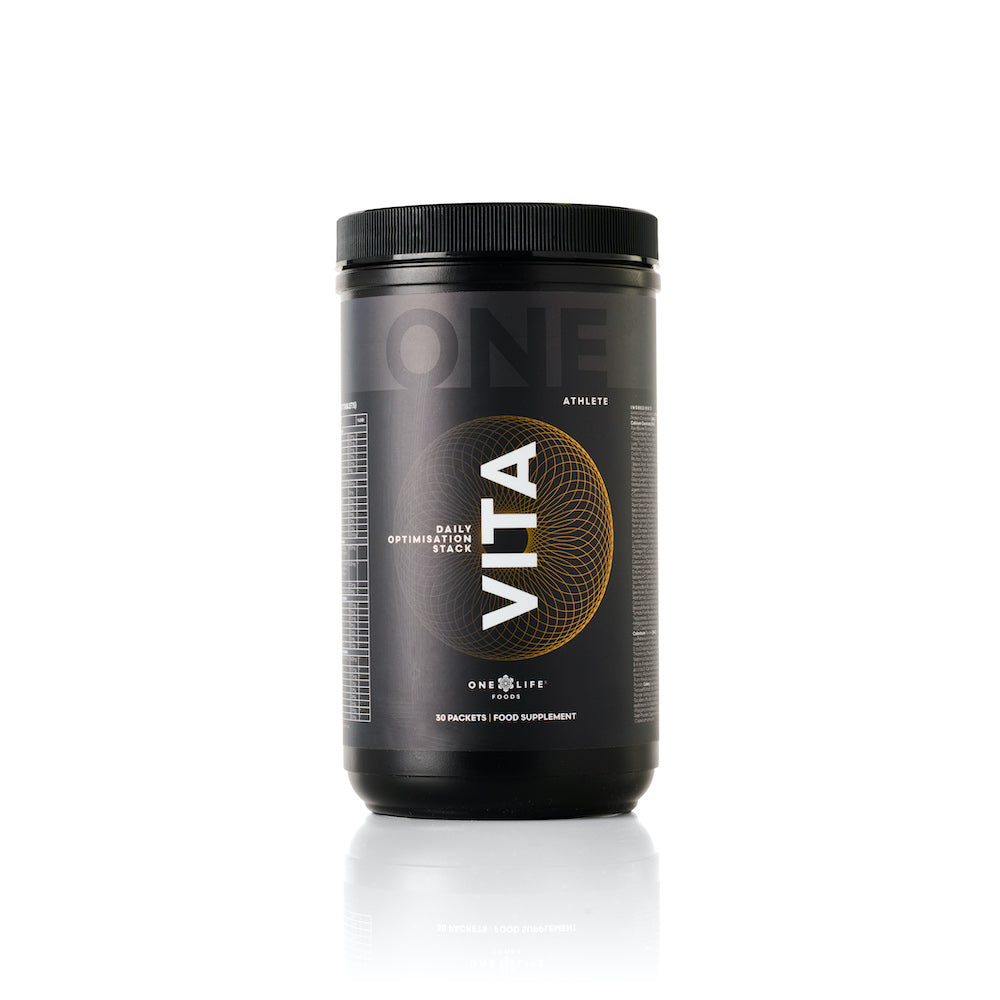 VITA – Daily Optimisation Stack Pack supplement tub by One Athlete
