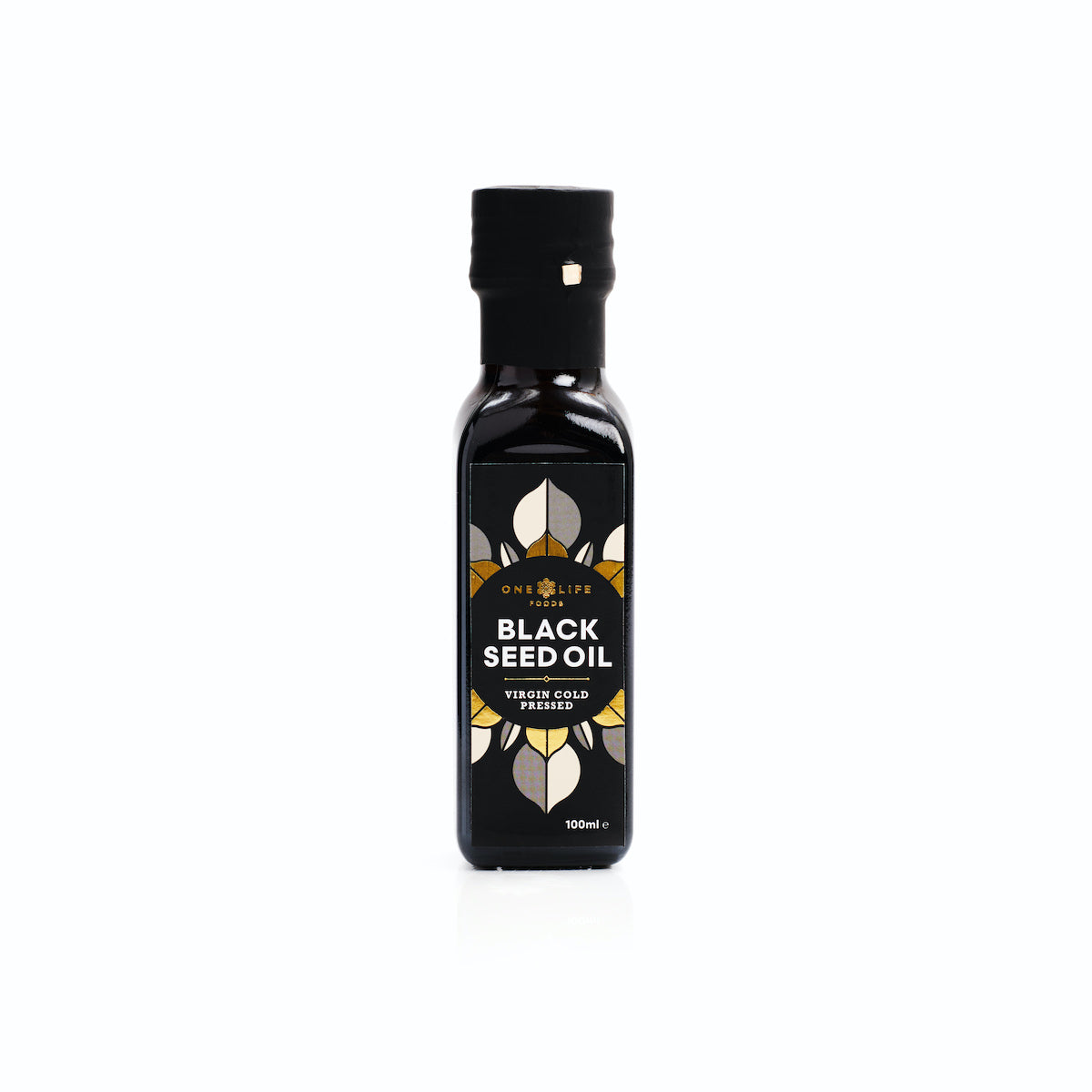 Black seed oil 100ml cold pressed Nigella sativa bottle by One Life Foods
