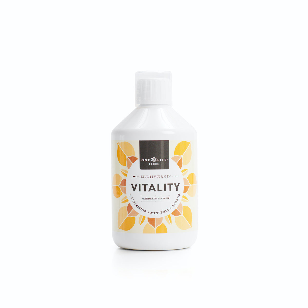 Vitality liquid multivitamin bottle by One Life Foods